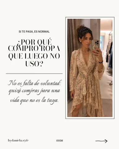 Publicación de Daniela Peñaloza en Instagram: por qué acabas poniéndote siempre lo mismo