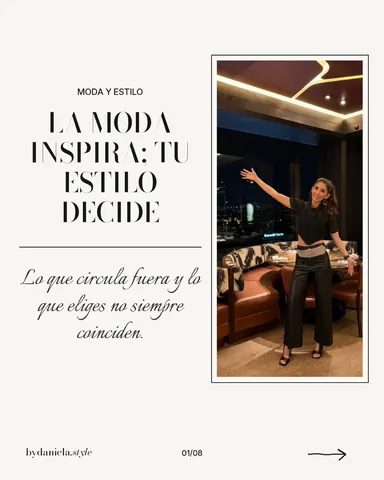 Publicación de Daniela Peñaloza en Instagram: cómo adaptar una tendencia a ti