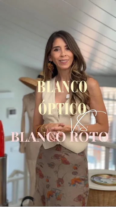 Reel de Daniela Peñaloza en Instagram: el blanco óptico, un blanco frío